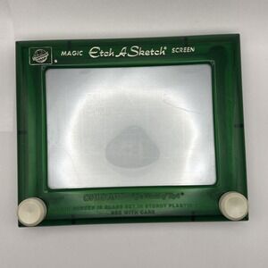 Etch A Sketch No. 505 Green Clear Frame Vintage Hard To Find WORKS